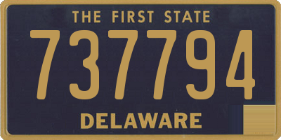 DE license plate 737794
