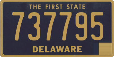 DE license plate 737795