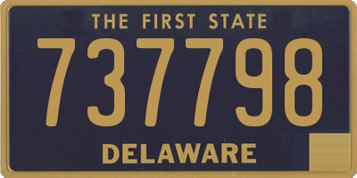 DE license plate 737798