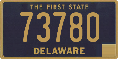 DE license plate 73780