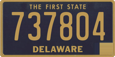 DE license plate 737804