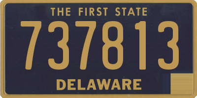 DE license plate 737813