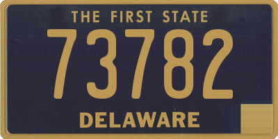 DE license plate 73782