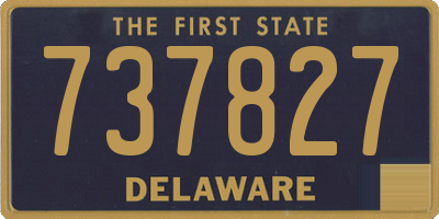 DE license plate 737827