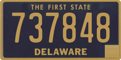DE license plate 737848