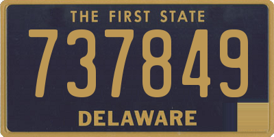 DE license plate 737849