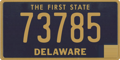 DE license plate 73785