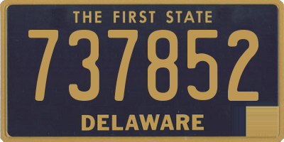 DE license plate 737852