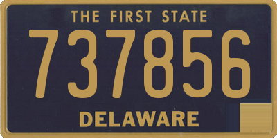 DE license plate 737856