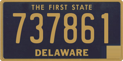 DE license plate 737861