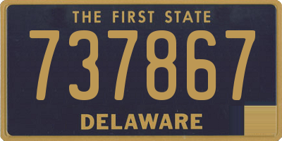DE license plate 737867