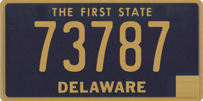 DE license plate 73787