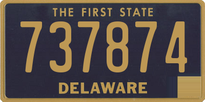 DE license plate 737874