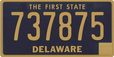 DE license plate 737875