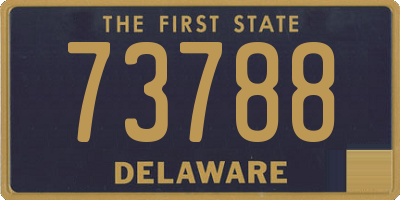 DE license plate 73788