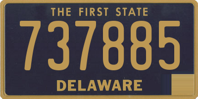 DE license plate 737885