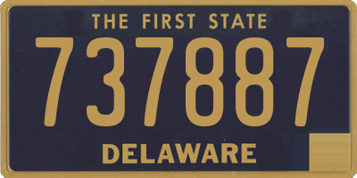 DE license plate 737887