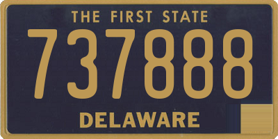 DE license plate 737888