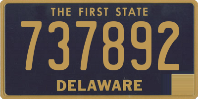 DE license plate 737892