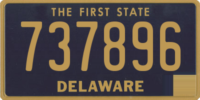 DE license plate 737896
