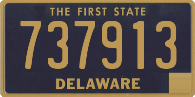 DE license plate 737913