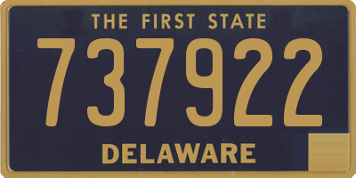 DE license plate 737922