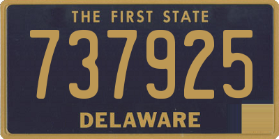 DE license plate 737925