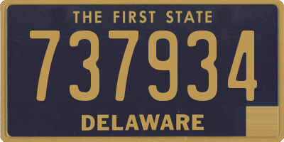 DE license plate 737934