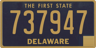 DE license plate 737947