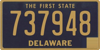 DE license plate 737948