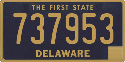 DE license plate 737953