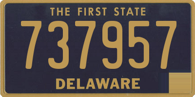 DE license plate 737957