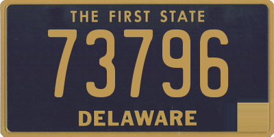 DE license plate 73796