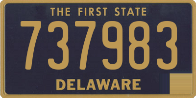 DE license plate 737983