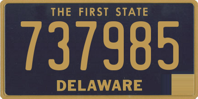 DE license plate 737985