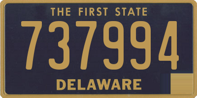 DE license plate 737994