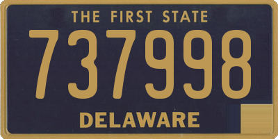 DE license plate 737998