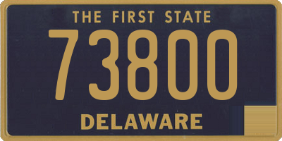 DE license plate 73800