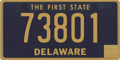 DE license plate 73801