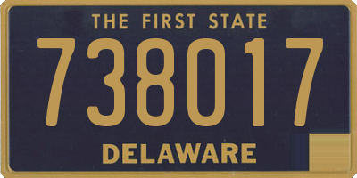 DE license plate 738017