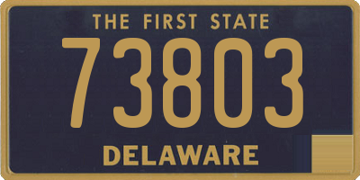 DE license plate 73803