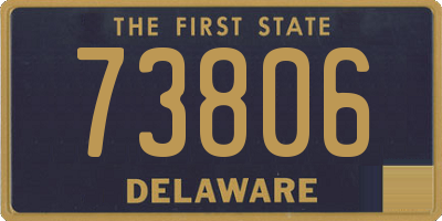 DE license plate 73806