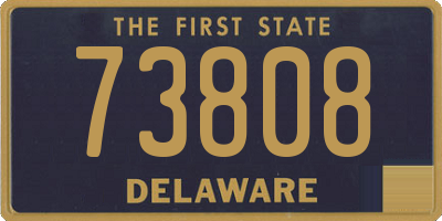 DE license plate 73808
