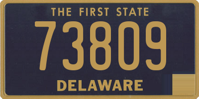 DE license plate 73809