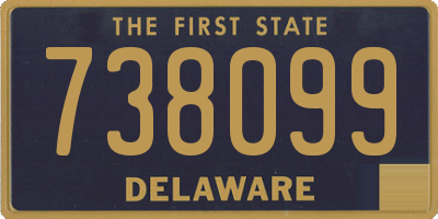 DE license plate 738099