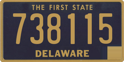 DE license plate 738115