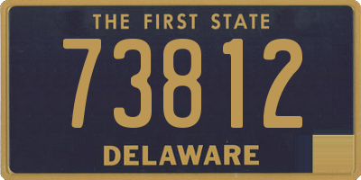 DE license plate 73812