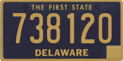 DE license plate 738120