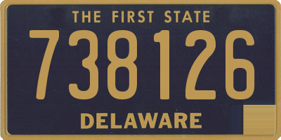 DE license plate 738126