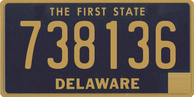 DE license plate 738136